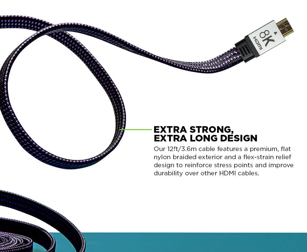 12’  8K Ultra Speed HDMI 2.1 Gaming Cable™ - Image 5